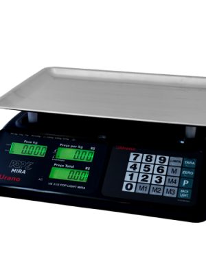 balança computadora us 31 / 2 pop z mira com prato de frutas