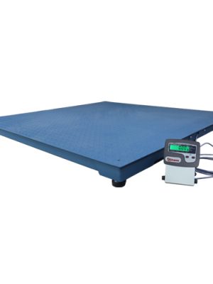 Balança de plataforma W UR 10000 LIGHT 1500 / 500, em aço carbono xadrez  1,20 x 1,20 m, com 4 células de carga, caixa de junção, sem coluna, com suporte para comando e bateria