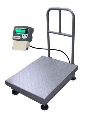 Balança de plataforma UR 10000 Light 300/50 ME, 45X60cm, bandeja e estrutura aço carbono, com encosto, sem coluna e pés reguláveis