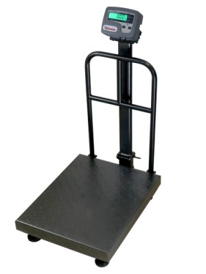 Balança de plataforma W UR 10000 Light 300 / 50 ME, 40 x 50 cm, bandeja e estrutura aço carbono, coluna, encosto, pés reguláveis, com bateria